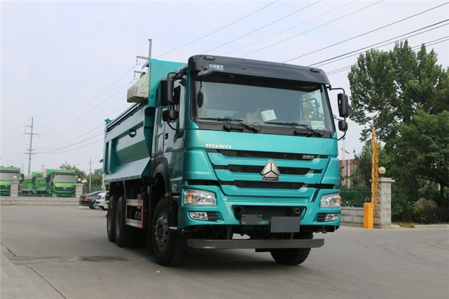 6x4 Sinotruk Howo Tipper Truck 371hp 18 Cubic Meters / 10 Wheel Dump Truck