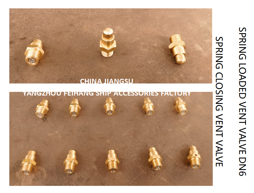  DN6 Spring Loaded Vent Valve with Threaded Ends Compliant with CB/T3778-1999 Standard Manufactures