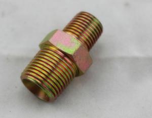  Yellow Carbon Steel Union BSPT Pipe Fittings Hydraulic Hose Adapter Fittings Manufactures