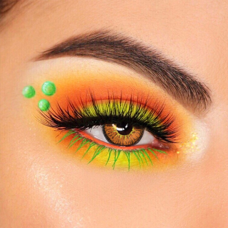 1 Year OEM / ODM Multi Colored Contact Lenses Eye Soft Cosmetic