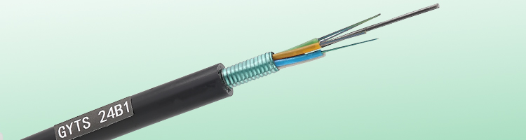 Outdoor Optical Fiber Cable GYXTW G652D 24 core Single Mode Fiber Optic Cable
