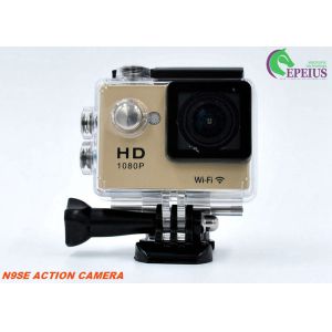 Multi Languages 1080p Hd Wifi Action Camera With Waterproof Case / Lithium