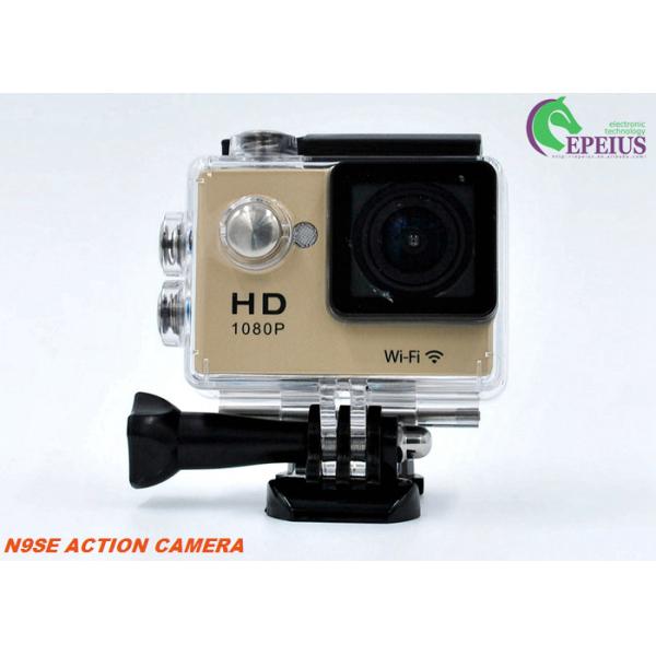 Multi Languages 1080p Hd Wifi Action Camera With Waterproof Case / Lithium