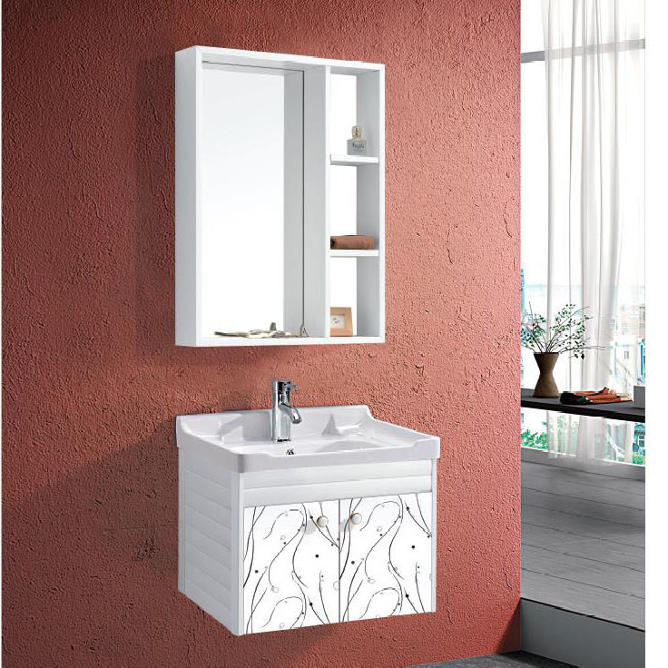 Modern Alunimun Bathroom Vanity/ all aluminum bathroom cabinet/Mirror Cabinet /DB-8160 600X450mm