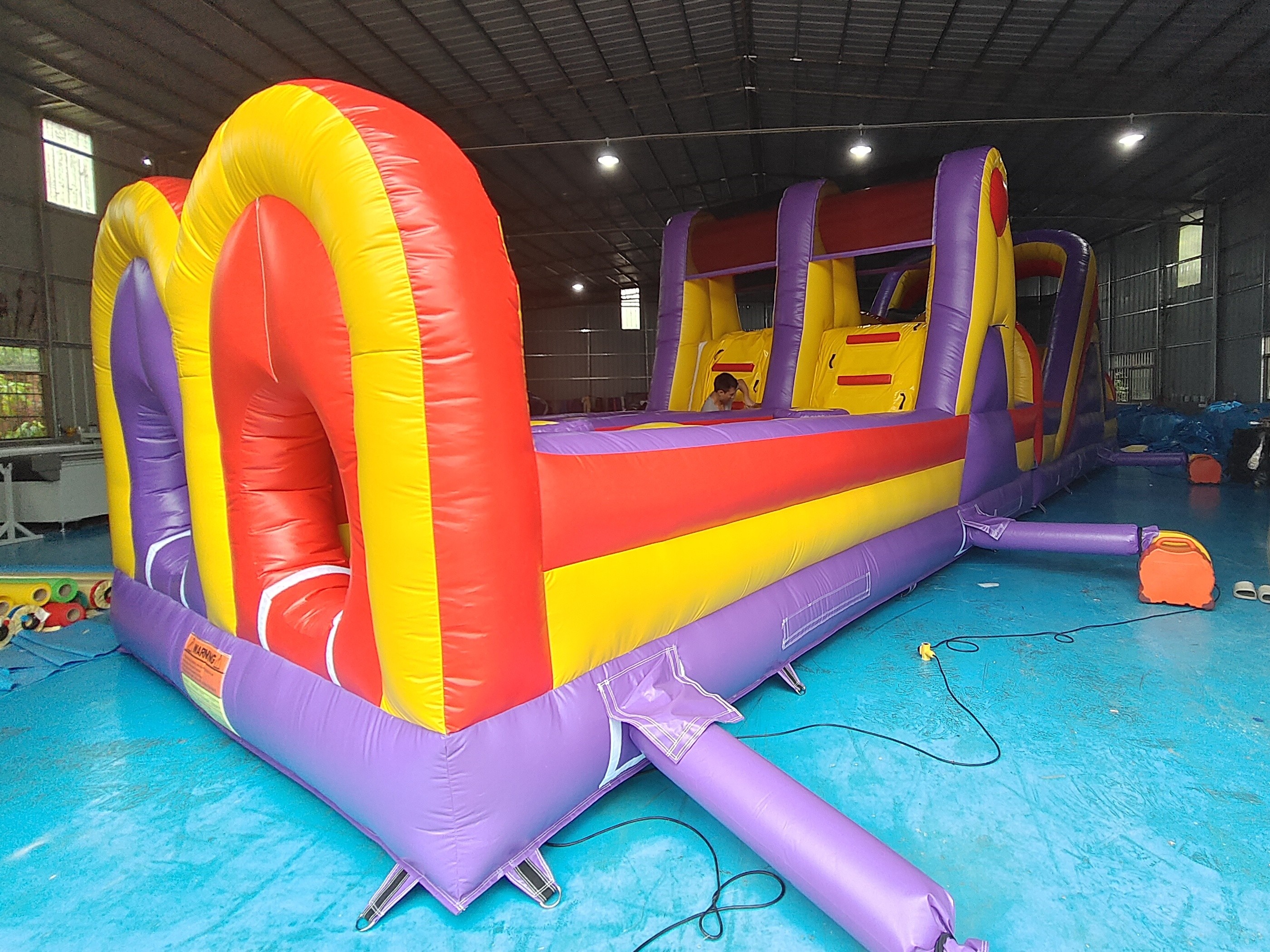 Pvc Tarpaulin Inflatable Obstacle Courses Outdoor Backyard Fun Run Sport For Toddler