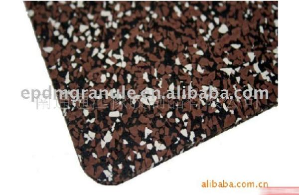 Anti-skid durable high density mixed color dots 100% EPDM rubber sheet tiles/
