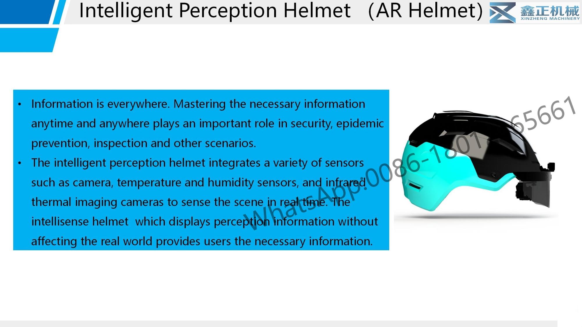 Non Touch Smart Body Temperature Screener Helmet