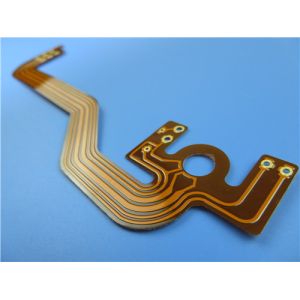Dual Layer Flexible PCB Built On Polyimide with 2 oz Copper and Immersion Gold