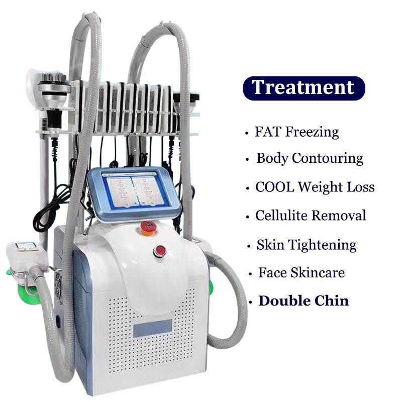 LF-249 HOT portable 360 degree cryolipolysis machine, multifunction cavitation rf lipo laser cryo slimming machine