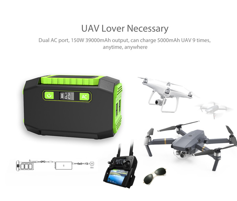 Outdoor Traveling Portable Solar Generators Power Bank Large Capacity 36000mAh
