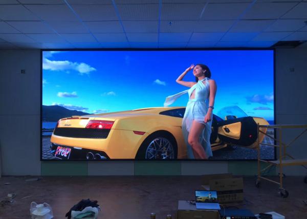 Advertising P4 Indoor LED Display Screen , Meeting Room LED Panels For Video