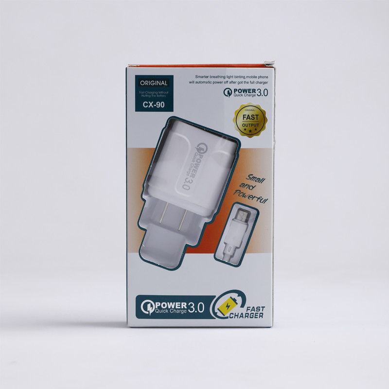 EU US Plug USB Charging Kit With Lightning Type C Micro Data Cable