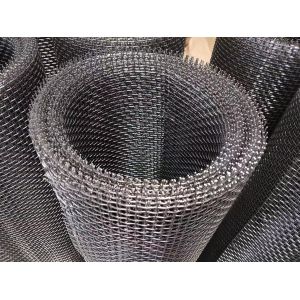 Spring Steel Wire Mining Screen Mesh , Shaker Screen Mesh Crimped