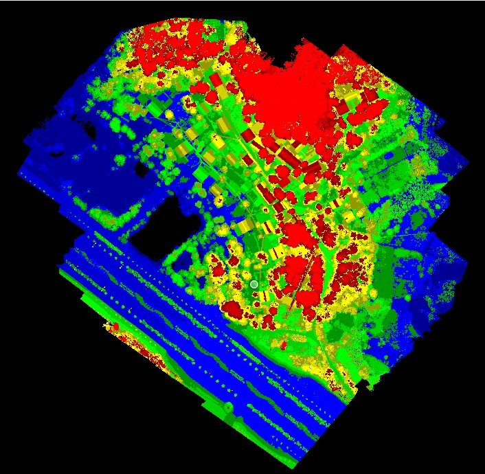 Multi Echo Airborne LiDAR Survey PM-1500 Range 1500m LiDAR Hydrographic Survey