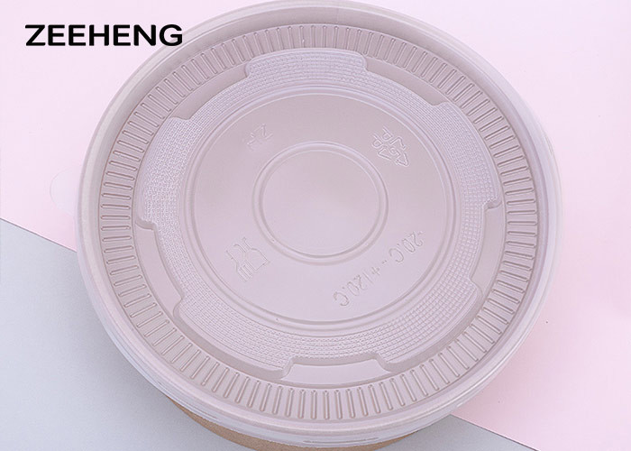 Waterproof Flexo Printing Disposable Paper Soup Bowls Dinnerware For Noodles