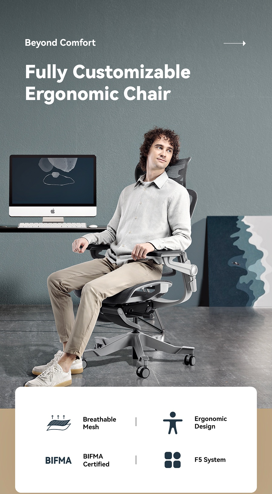 ISO9001/ISO14001 Certified Metal Boss Executive Swivel Chair with Adjustable Footrest
