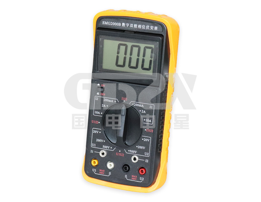 Handheld Digital Double Clamp Phase Meter With Low Power Consumption