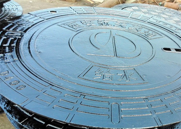 Round Heavy Duty Cast Iron Floor Drain Cover Anti Impact Long Life Service