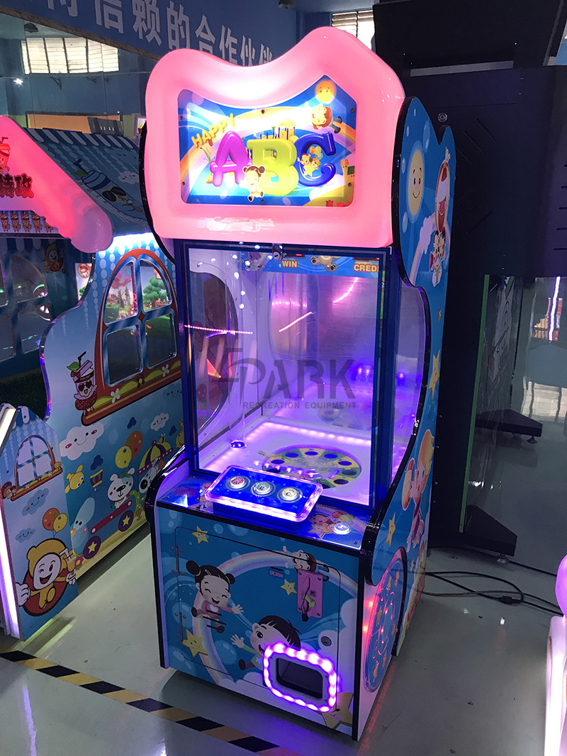 Kids Drop Balls Redemption Machine / Happy Abc Pinball Prize Arcade Cabinet Game Machine