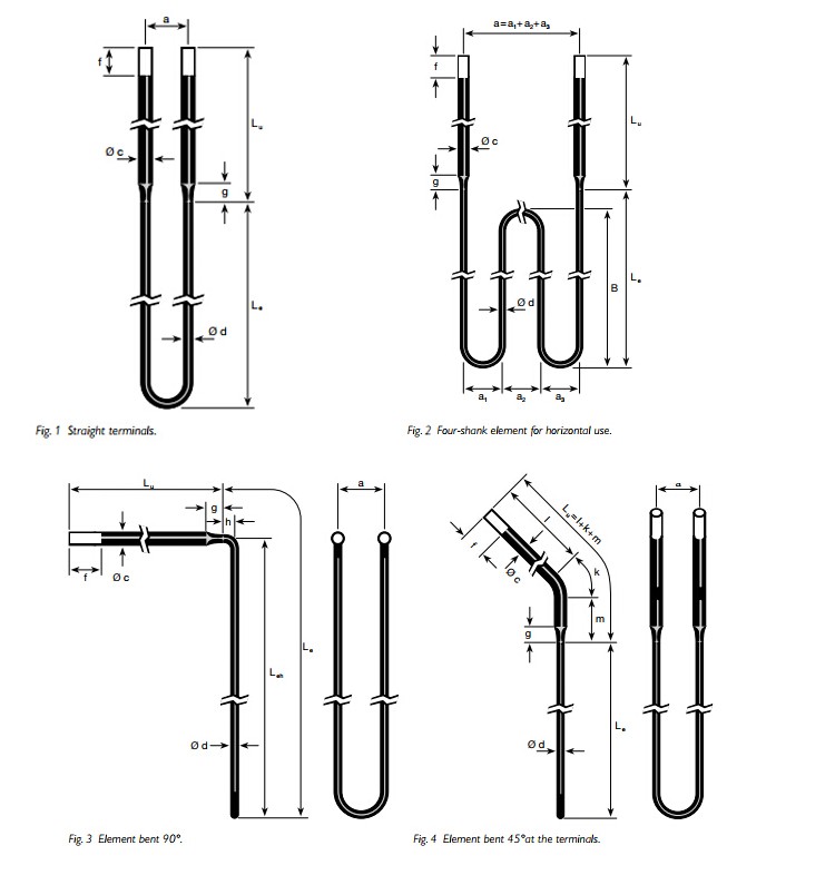 High Temperature Furnace MoSi2 Heating Element for Zirconia Sintering Funance