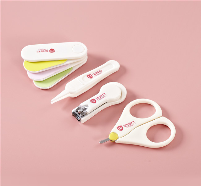 Safety Baby Nail Cutter Set Infant Manicure Set White Color BY18ZJJ4JT01