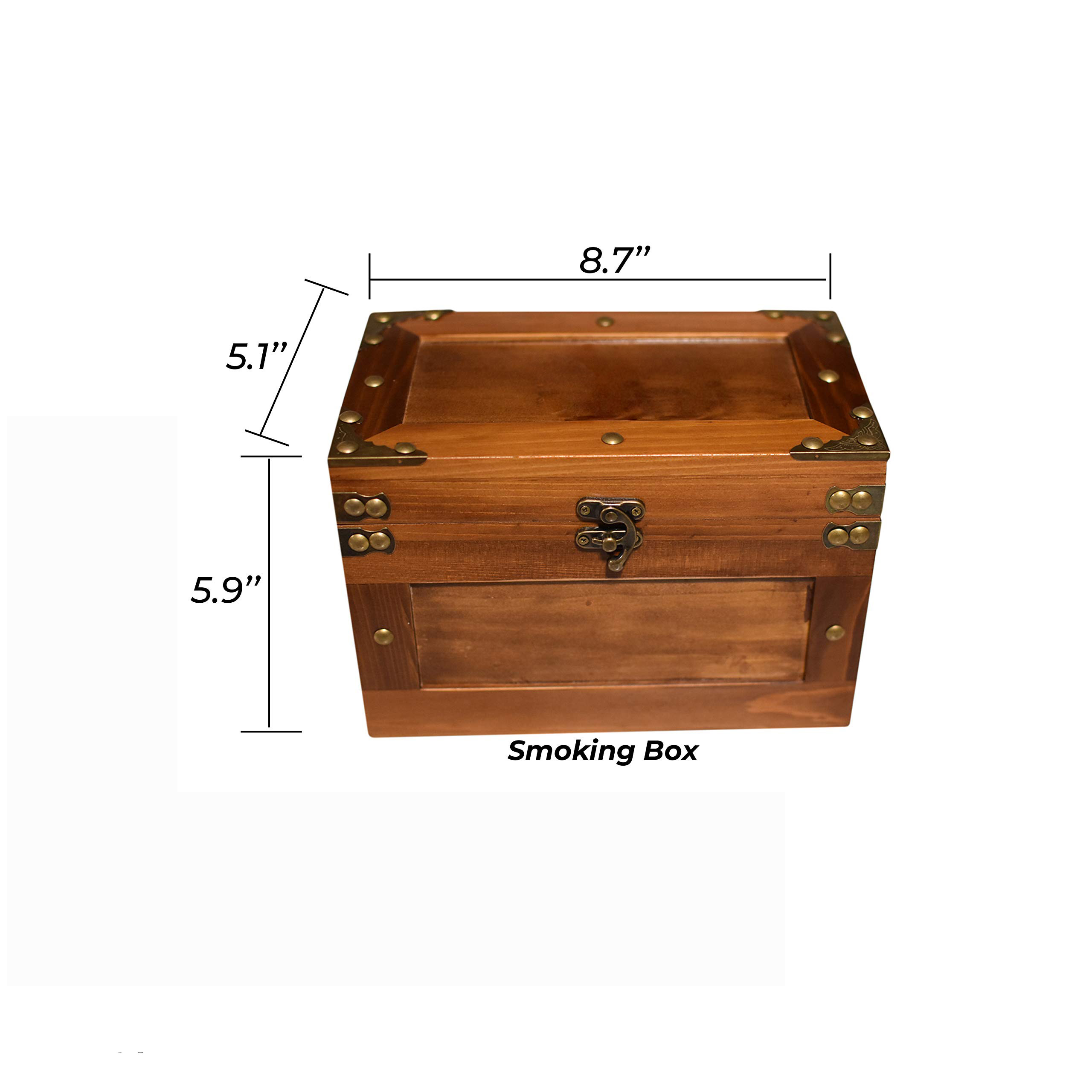 Decorations 8.7 Inch Wooden Food Containers Wooden Storage Box Kitchen