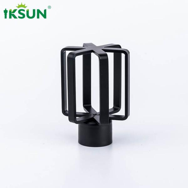 Quality 22ft Aluminium Curtain Rod Finials Black Extendable For Decoration for sale