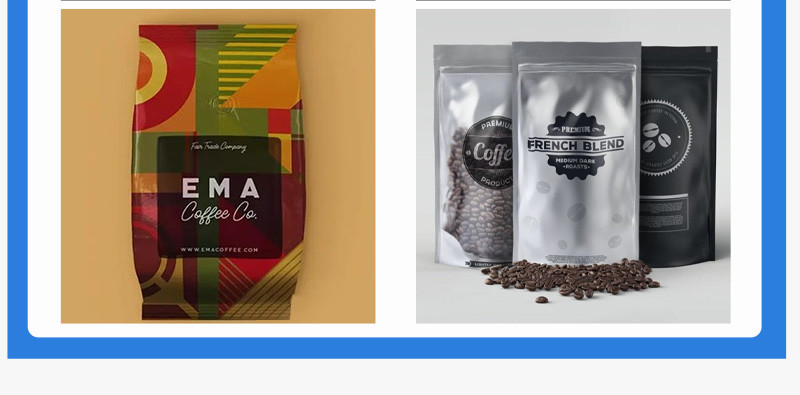 Custom Coffee Bean Packaging Bags Pouch Preserving Coffee'S Aroma Revolutionary One Way Exhaust Valve