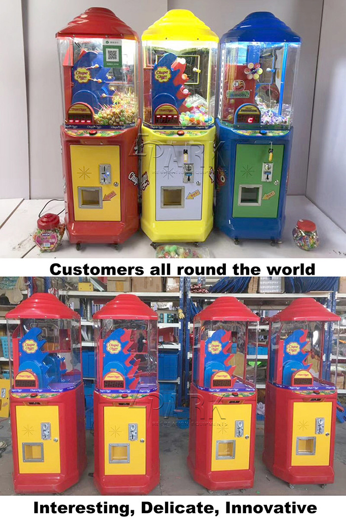 Attractive And Fashion Crane Game Machine / Chupa Chups Lollipop Vending Machine