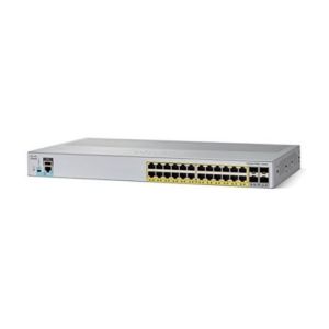 WS-C2960L-24PQ-LL Cisco Catalyst 2960L Switch 24 Port GigE PoE+ 4x10G SFP+ Lan