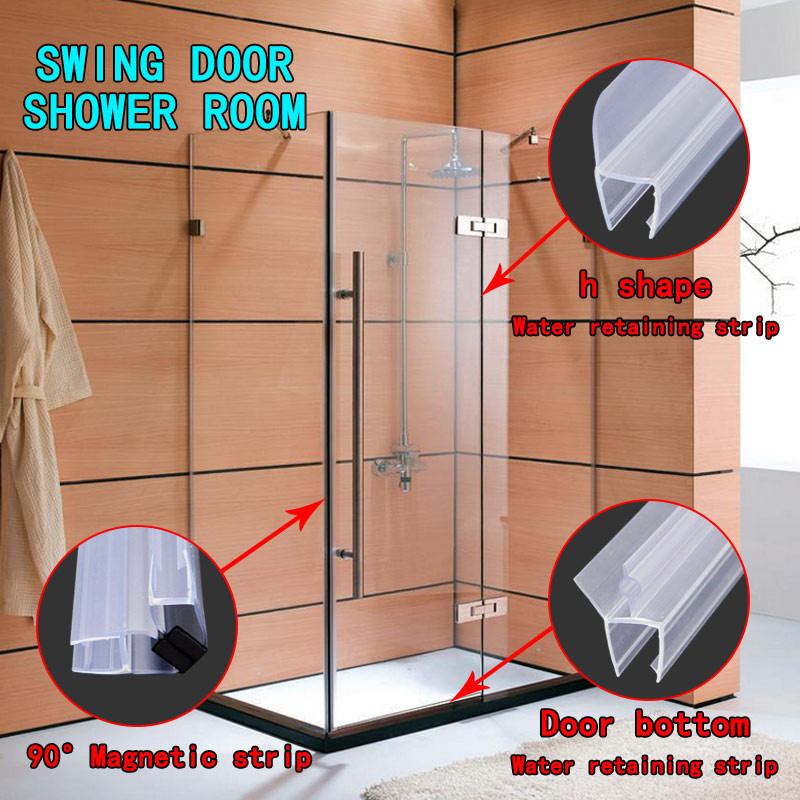 F Shape Pvc Shower Seal Strip Shower Screen Seal Replacement