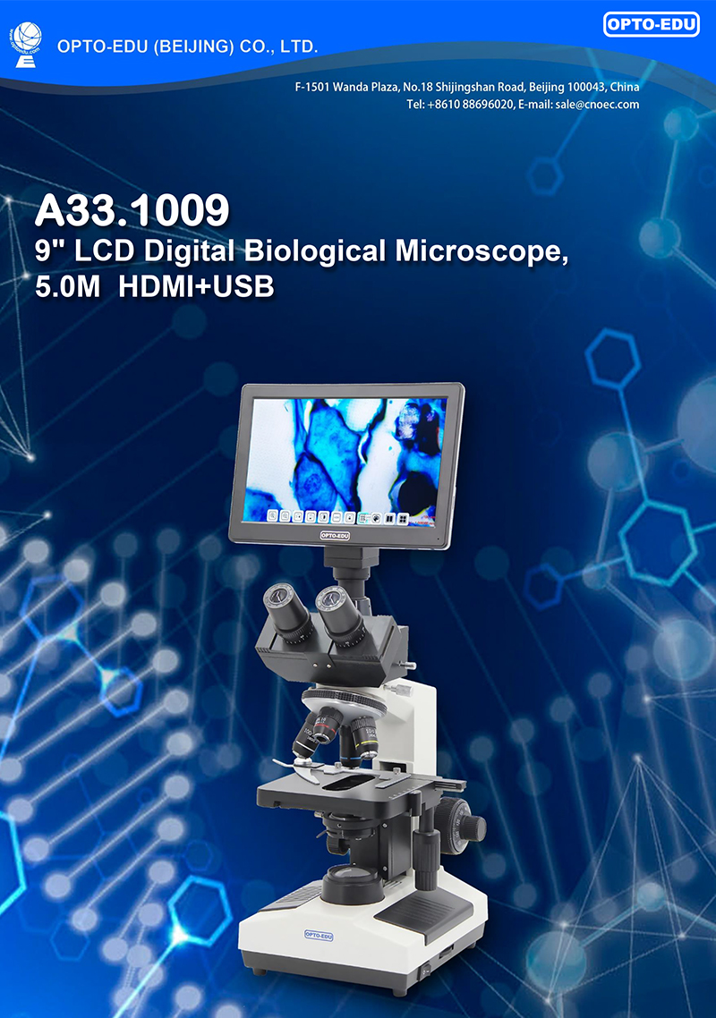 Portable 1600x Magnification 2.0x2.0um Digital Lcd Microscope