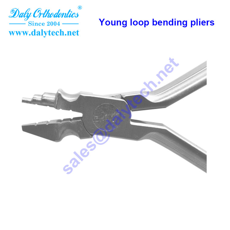 Young loop bending pliers of orthodontic tools from dental products