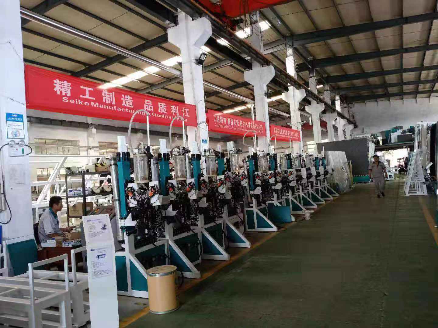 Vertical Insulating Glass Production Line Gas Filling And Pressing Robot With Ai System