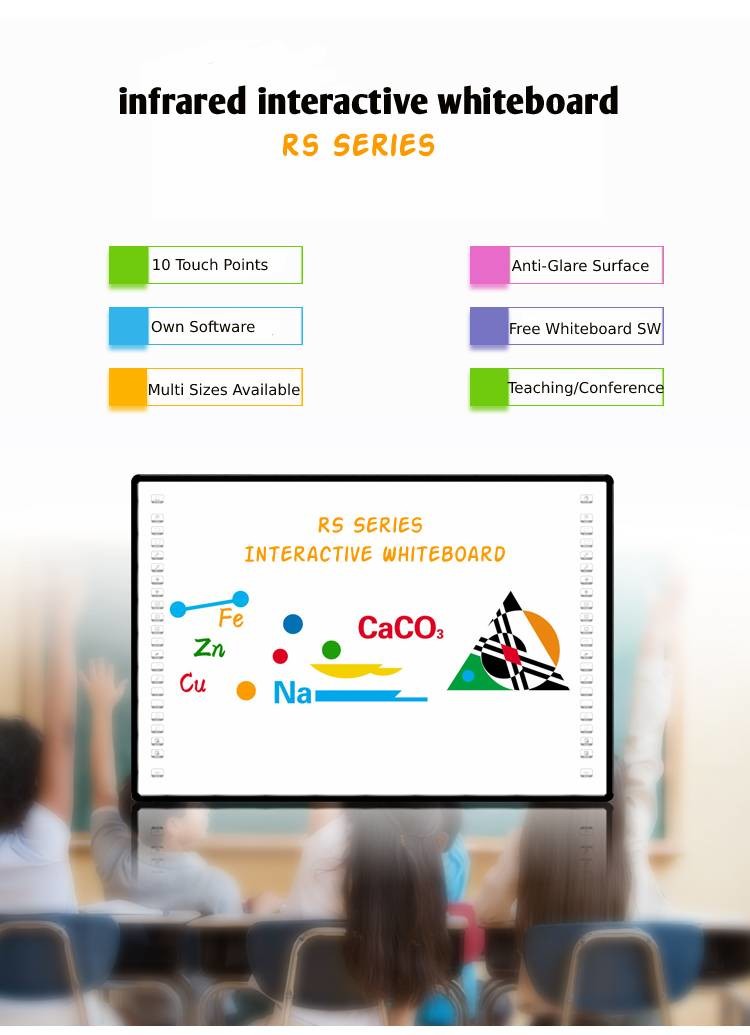32768*32768 IR Interactive Whiteboard 10 Point Touch For School