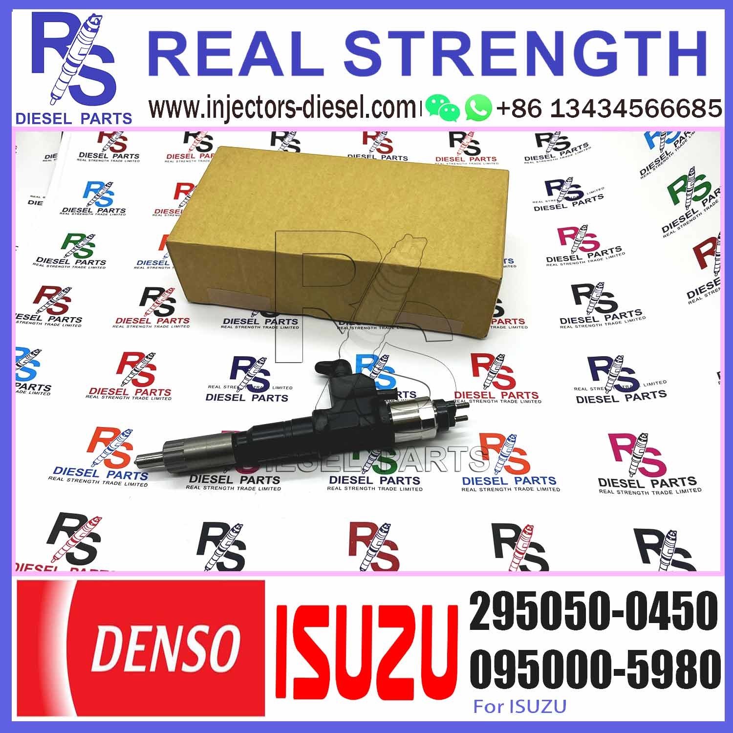 High Quality Common Rail Fuel Injector 8-97622035-1 8976220351 295050-0450 for 6WG1 Engine Parts