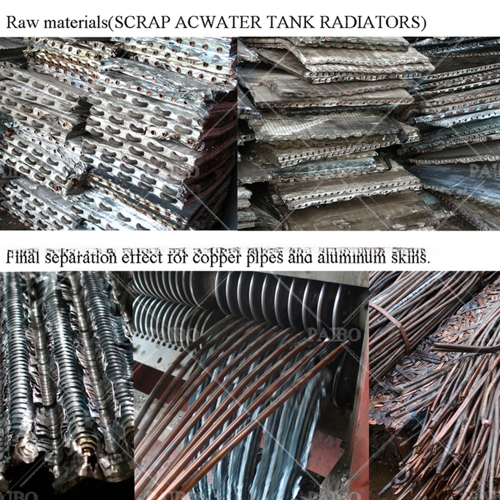 Automatic Disassembly Of Copper Aluminum Water Tanks With Radiator Recycling Equipment