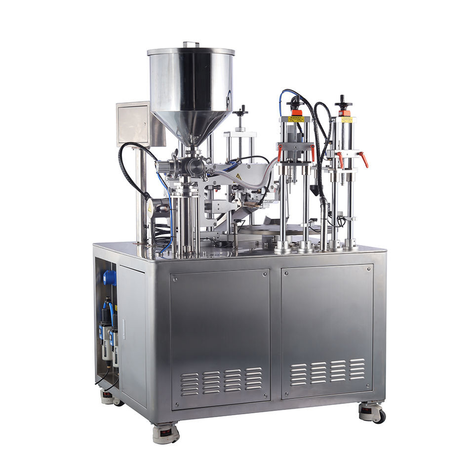 Cosmetic Hair Conditioner Hair Dye Tube Filling Machine Body Lotion Plastic Tubes Manual Filling Sealing Machine
