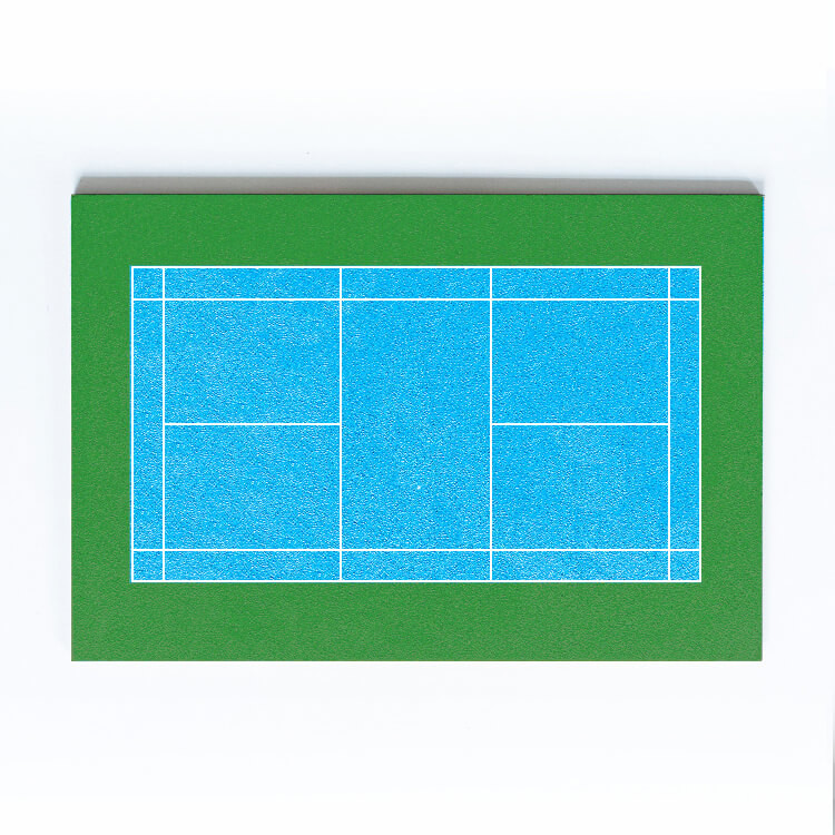 Fadeless PU Outdoor Sports Surfaces High Elasticity Silicon Mat