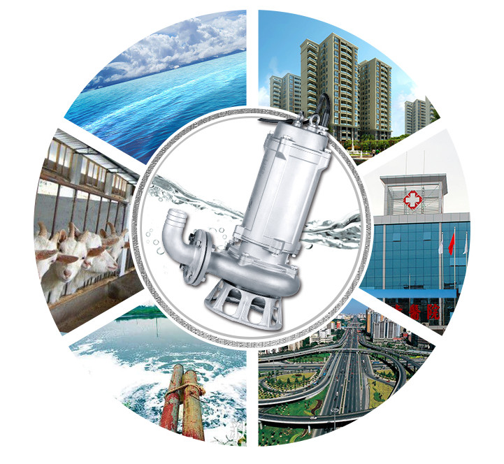 Large Flow Stainless Steel Submersible Pump Hospitals Residential Areas