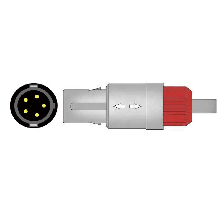 ISO13485 Patient Monitor Cables 3m 5 Pin For Edwards Transducer