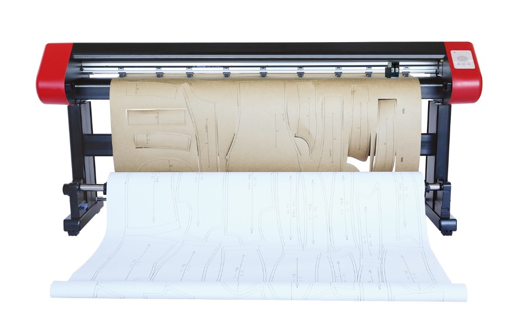 46 Inches Long Vertical Ink Cartridge Inkjet Garment Paper Pattern Cutting Plotter