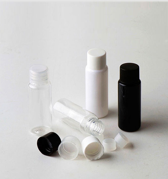 Non Spill Plastic Tube Bottles , 20ml Capacity Plastic Shampoo Bottles With Pump