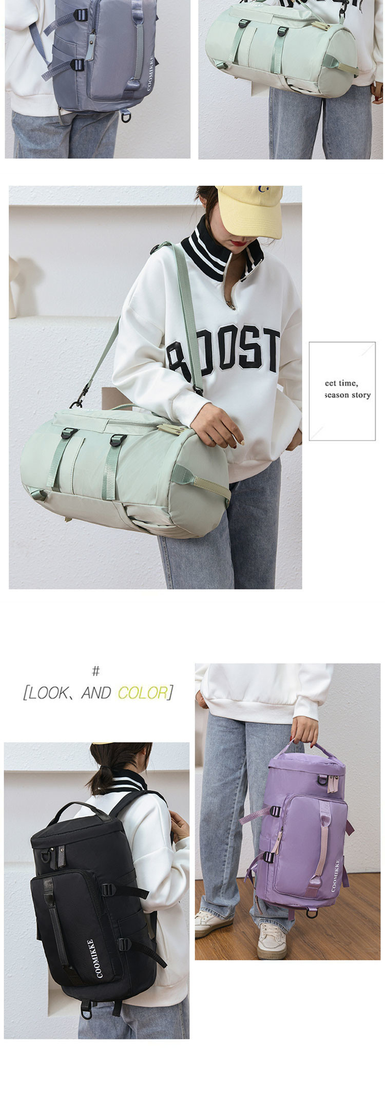 Gym Duffle Tote Bag Gym Bag With Shoe Compartment And Wet Pocket