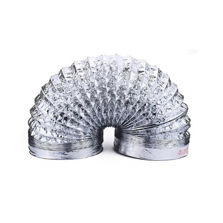 Mass Air Conditioning Aluminum Flexible Insulation Duct for OEM/ODM and White Color