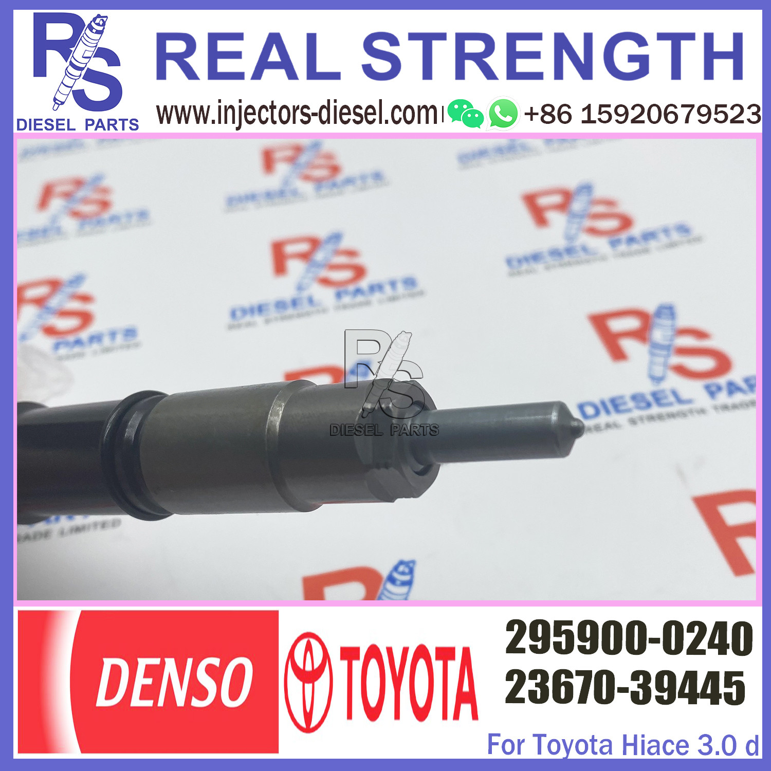 Common Rail Injector Assembly 23670-39445 23670-30170 295900-0240 for Toyota 1KD Euro 5 Engine