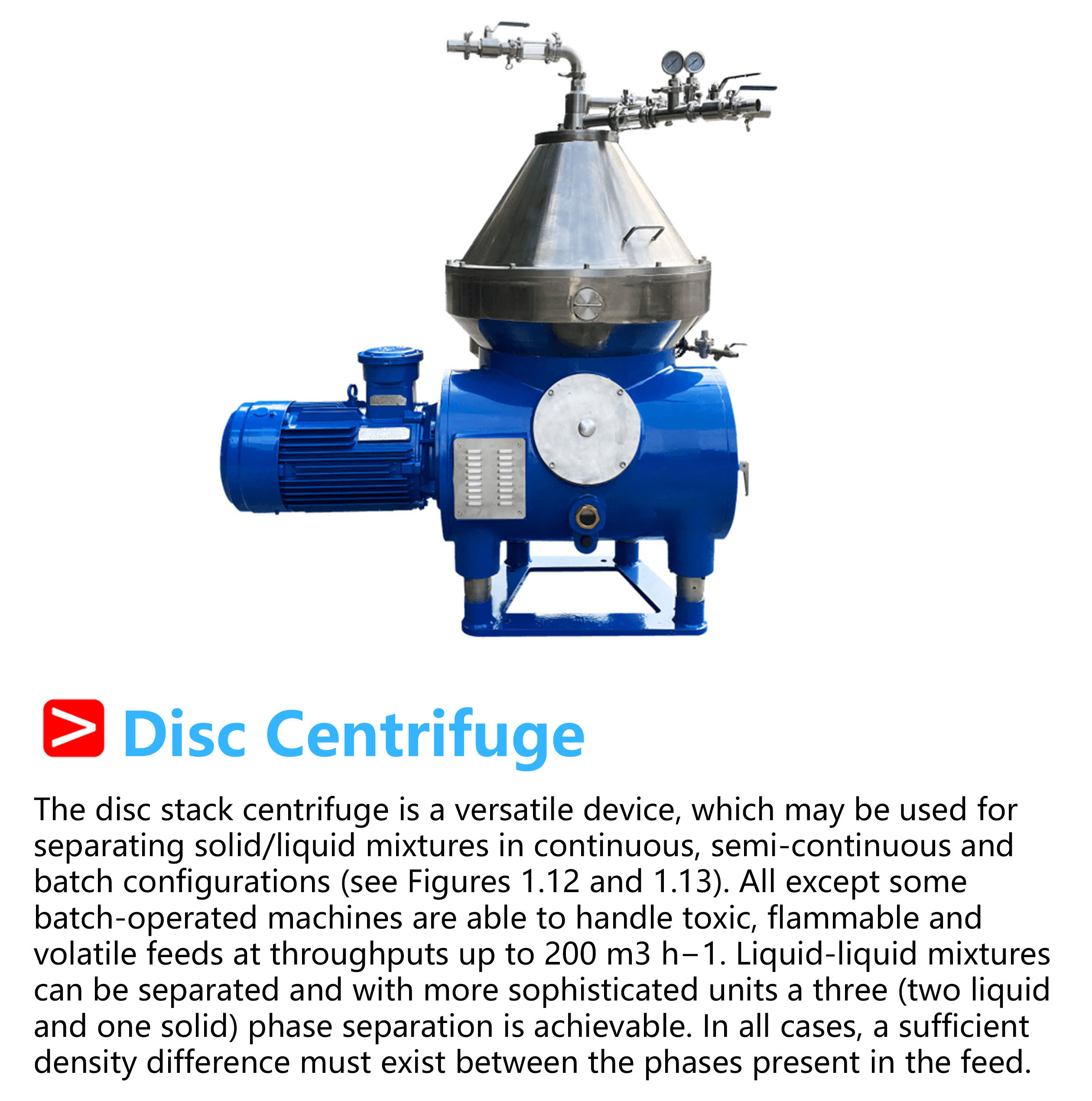 Disc Nozzle Centrifuge Machine (Disc Centrifuge Separator)