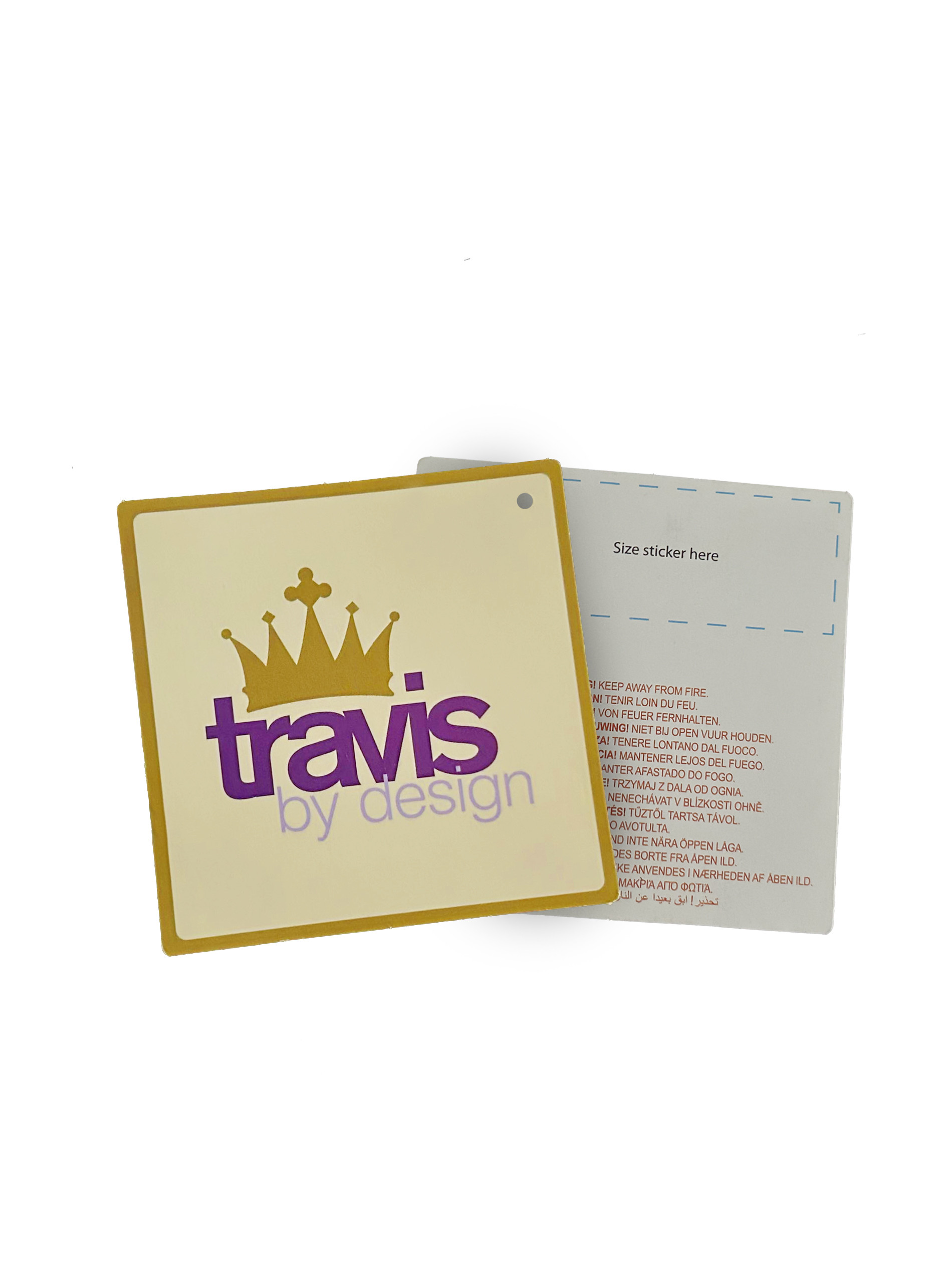 Premium Custom Hang Tags Fashionable Branded Swing Tags Luxury Swing Tag