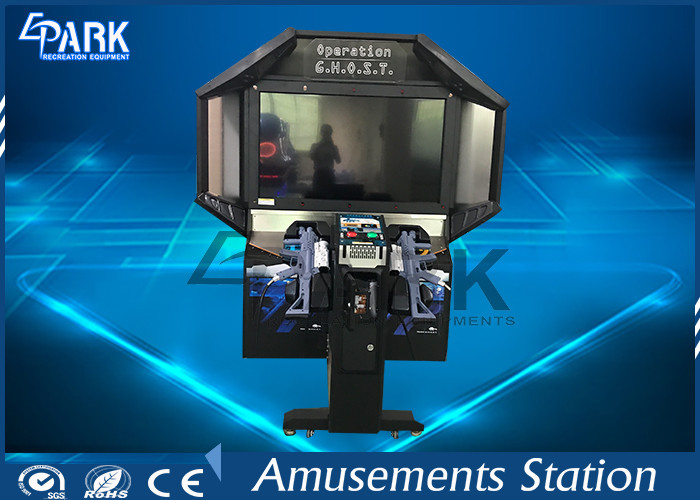 Commercial Coin Operated Shooting Arcade Machines With Vivid Game