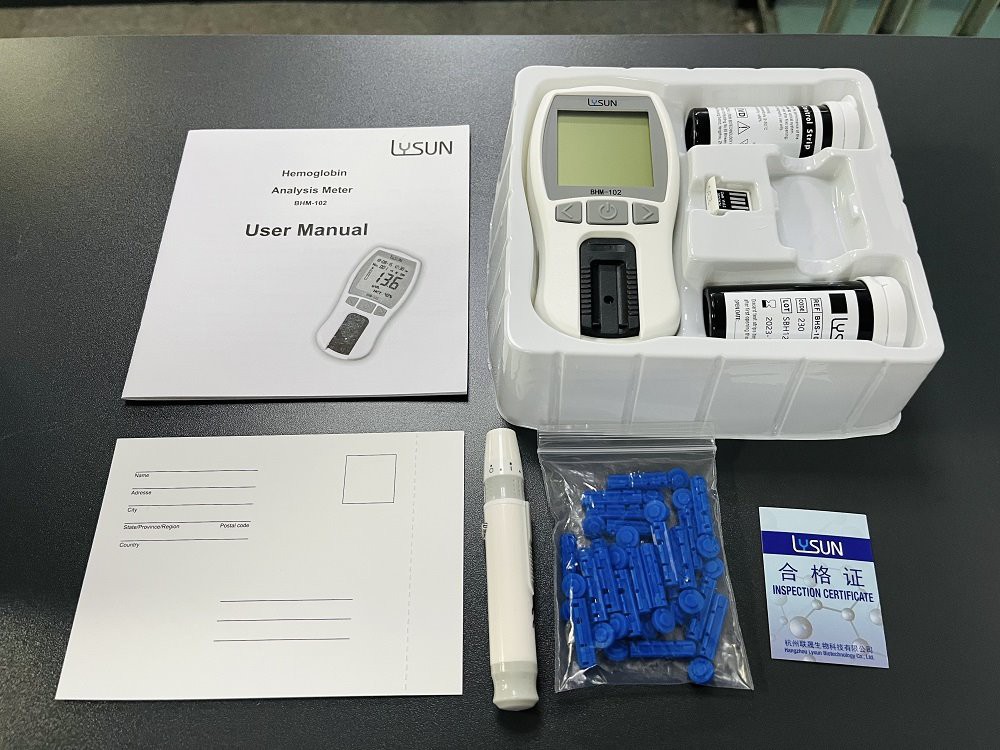 Lysun Factory Supply Hot-selling Cheap Hemoglobin Analyzer HB Test Meter